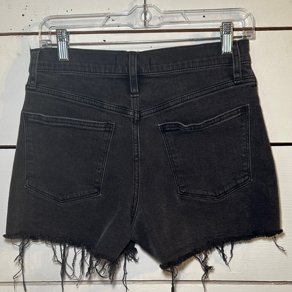 Madewell High Rise Denim Shorts Black - Picture 2 of 8